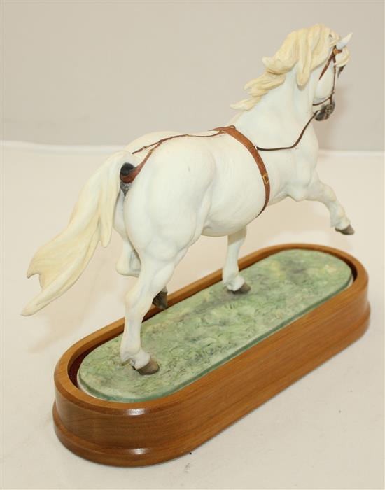 A Royal Worcester model of a Welsh Mountain Pony (Coed Coch Planed), modelled by Doris Lindner, c.1966, 26cm